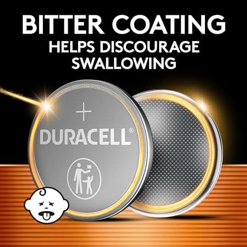 Duracell 2032 Lithium Battery, 6 Count (Pack of 1), Child Safety Features, Compatible with Key Fob, Tea Light Candles and Other Devices, CR2032 Battery — view 3