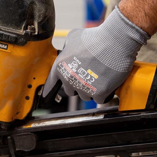 LINCONSON 12 Pack Safety Performance Series Construction Mechanics Work Gloves — view 4