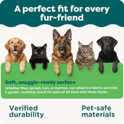 Furhaven Cooling Gel Dog Bed for Large Dogs w/Removable Bolsters & Washable Cover, for Dogs Up to 95 lbs - Plush & Velvet Waves Perfect Comfort Sofa - Brownstone, Jumbo/XL — view 7