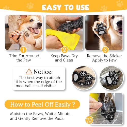 Dapaw Anti-Slip Dog Paw Pads, Traction Grips for Senior Dogs, XXL, 20Pcs — view 4
