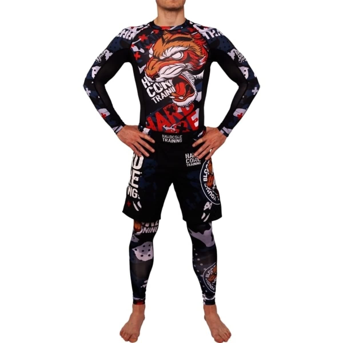 Hardcore Training Fight Shorts Hombre Pantalones Cortos MMA BJJ Boxeo Grappling Fitness No Gi — view 2