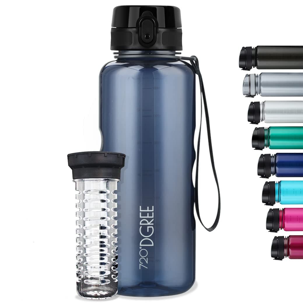 720°DGREE Botella de agua uberBottle – 1,5 litros, 1500ml | Novedosa botella deportiva | Sin BPA | Ideal para niños, fitness, deportes, fútbol, guardería, escuela, pequeños, antigoteo — view 224