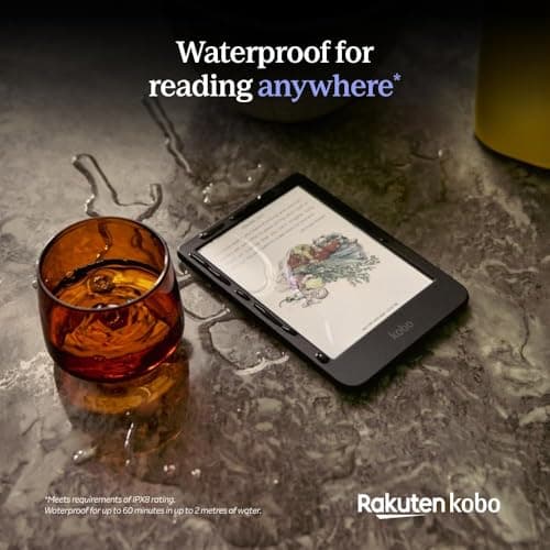 Kobo Clara Colour | Colour eReader | 6” Glare-Free Colour E Ink Kaleido 3 Display | Dark Mode Option | Waterproof | Audiobooks | 16GB of Storage (Black) — view 5