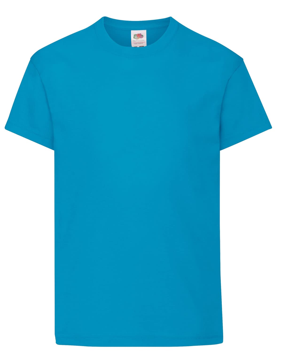 Fruit of the Loom Unisex Kids Kid's Original T T-Shirt (Pack of 1) 3-4 Years Azure