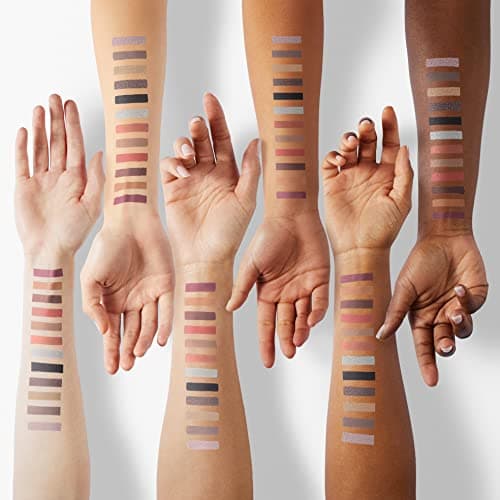 Matte Eyeshadow Palette Pro 18 Colors Pigmented Shimmer Glitter Eye Shadow Palette, Long Lasting Waterproof Dark Smokey Powder Cosmetics Pallet Halloween Valentine Gift Makeup Kit (01# Seductress) — view 3