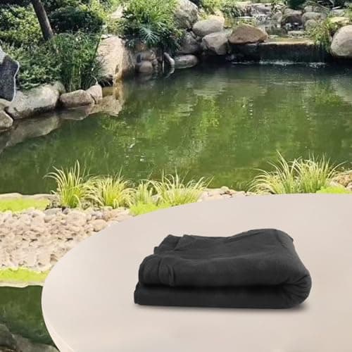 Pond Underlayment Fabric Non Woven Geotextile Barrier For Liners Protection Against Rocks And Roots EPDM Rubber Liner Padding Pond Base Layer(1.5X2m) — view 3