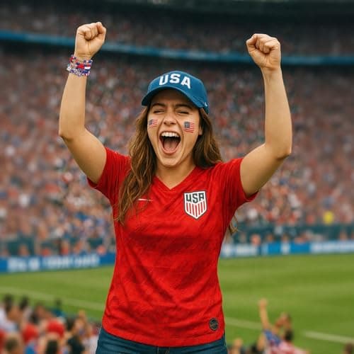 LAVORYNA 2026 Soccer Fan Gear Bracelet Set For Women Souvenirs, National Flag & Soccer Charms Heishi Bead Jewelry Outfits Clothes Styling Accessories For Party Gifts - USA — view 3