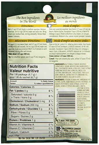 McCormick Gourmet Mix, Lemon Dill, No Artificial Colours or Flavours, No MSG Added, Perfect for Holiday Roast, Served on Meatloaf, Steak & Fish, 40g