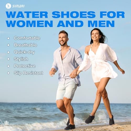 SIMARI Water Shoes for Women Men - Barefoot Quick-Dry Aqua Socks | Lightweight Swim Shoes for Surfing, Swimming, Beach Sports, Kayaking, Diving | Non-Slip Design — view 6