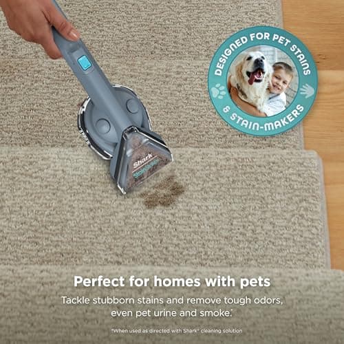 Shark Stain Striker, Portable Carpet, Upholstery and Area Rug Cleaner, 4 Tools, Full Size Solutions, Stain and Odor Remover, Blue, 1 Count — view 6