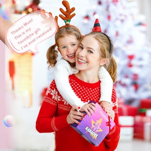 YLL Mini Karaoke Machine for Kids Adults, Bluetooth Speaker with 2 Wireless Microphones, TOP Christmas Birthday Gifts Toys for Girls Ages 3, 4, 5, 6, 7, 8, 9,10,11,12+ Years Old Toddler(Pinkcolor)