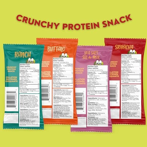 Best Bean Co. Roasted Edamame Variety Pack, 11g Protein, 24x26g — view 5