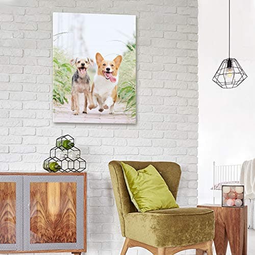 Personalized Photo to Canvas Print - Canvas Prints With Your Photos on Custom Wall Art for Bedroom, Living Room, Wedding Baby Pet Family Picture Framed Wall Art (6" W x 8" H) — view 2
