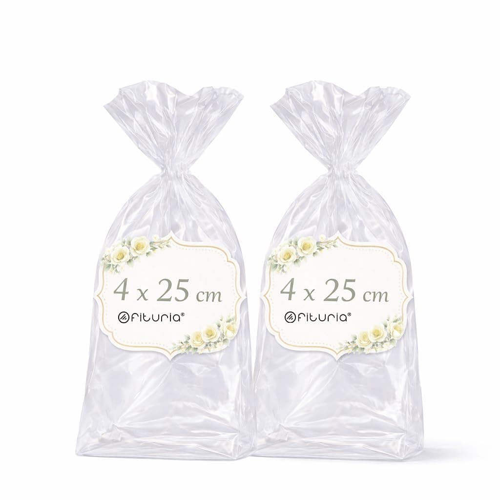 Ofituria Bolsas Celofán Transparente 10 x 15 cm, Bolsas Transparentes para Chuches y Regalos – Bolsas Plastico Transparente para Cumpleaños Infantiles, Galletas y Detalles, 1 Pack (100 Bolsas) — view 11