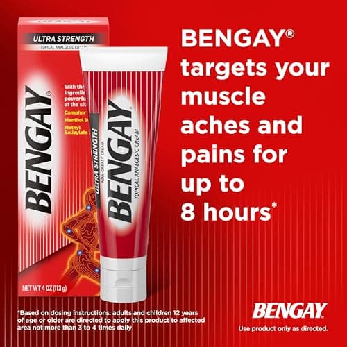 Bengay Ultra Strength Cream, Camphor Menthol & Methyl Salicylate, 4 oz — view 7