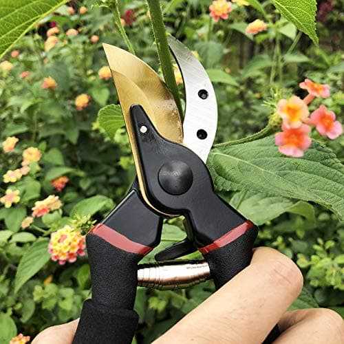 gonicc 8" Professional Premium Titanium Bypass Pruning Shears (GPPS-1003), Hand Pruners, Garden Clippers, Bonsai Cutters — view 5