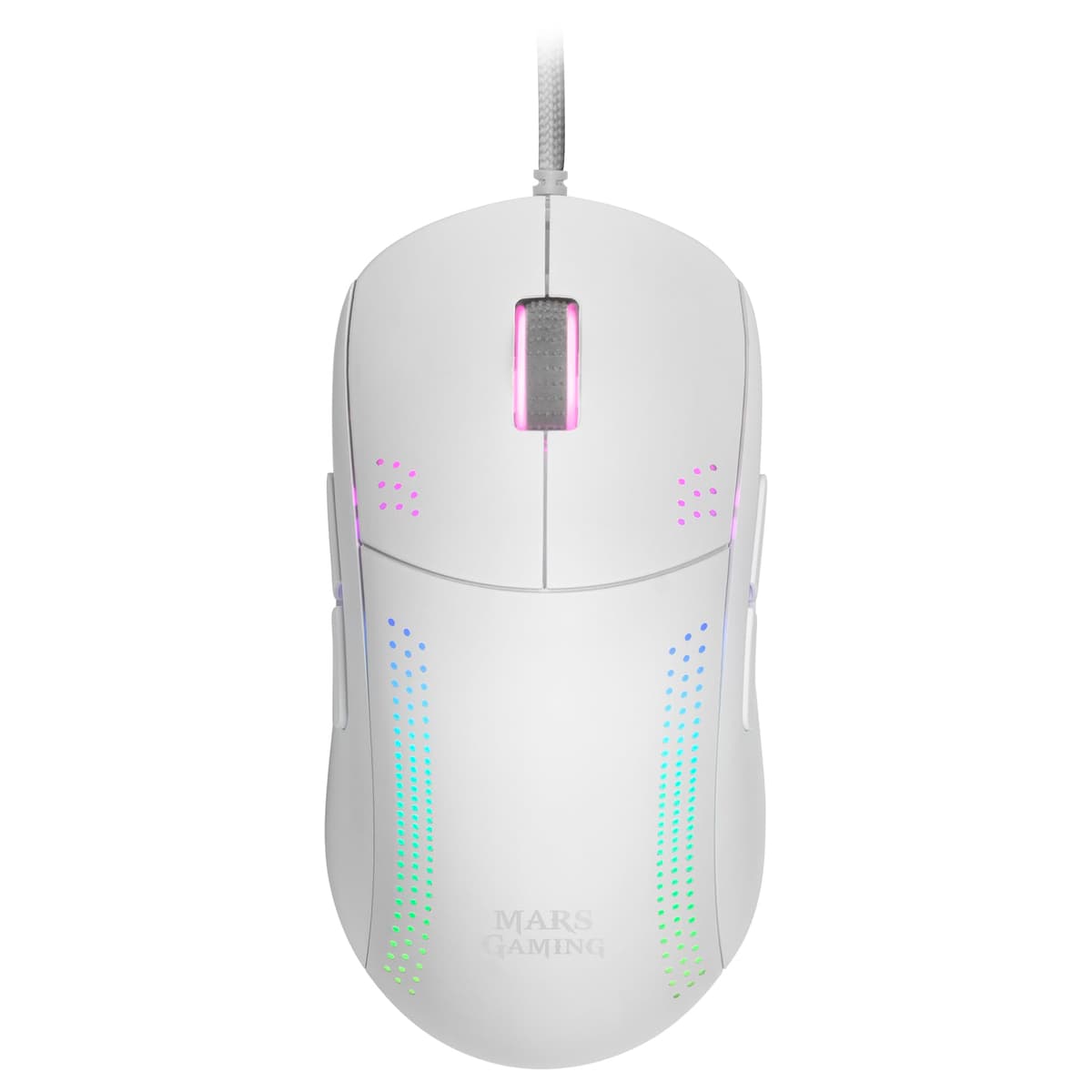 Mars Gaming MM024, Ratón Gaming RGB, Sensor Óptico 4000 dpi, Switches Mecánicos Huano, Iluminación RGB Flow, Ajuste On-The-Fly 1200/2400 / 3200/4000 dpi, Compatibilidad Multiplataforma, Negro — view 14