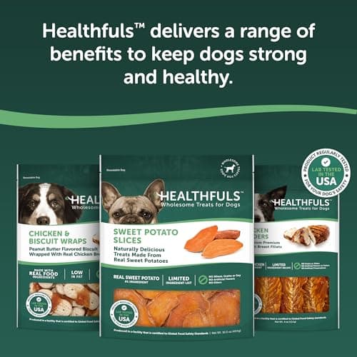 Healthfuls Sweet Potato Slices Healthy Dog Treats – Limited Ingredient, Grain Free, Made from Real Dried Sweet Potatoes, 16 oz — view 8