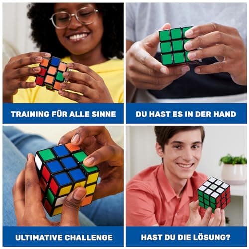 Rubik's Cube, The Original 3x3 Cube 3D Puzzle Fidget Cube Stress Relief Fidget Toy Brain Teasers Travel Games, for Adults and Kids Ages 8 and up, Packaging May Vary — view 3