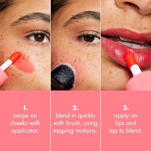 e.l.f. Sheer For It Blush Tint, Multi-Use, Long-Lasting Lip & Cheek Makeup, Creates A Natural Flush Finish, Vegan & Cruelty-Free, Plums Up — view 2