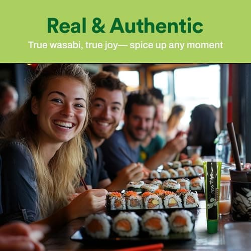 Wasabi-O Premium Wasabi Paste - Real Genuine Wasabi Paste for Sushi, Sashimi, Poke, & More - Vegan, Vegetarian, Halal - 1.52oz (43g) Tube — view 3