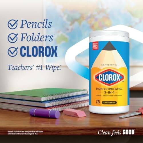 Clorox Disinfecting Wipes Back to School Variety Pack, 75 Count Each, Pack of 3 (Package May Vary) — view 2