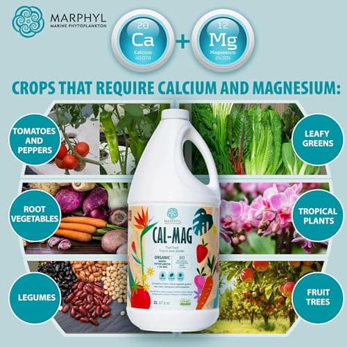MARPHYL Organic Cal-Mag Liquid Fertilizer – Calcium & Magnesium Supplement to Correct Plant Deficiencies, Supports Strong Growth for Garden Flowers, Vegetables, Succulents & Hydroponics — view 2