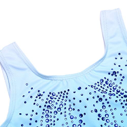 Zaclotre Kid Girls Gymnastic Leotard Sparkly Shiny Diamond Ballet Outfit — view 3