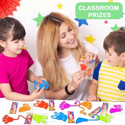 Large Sticky Hands & Feet Party Favors Supplies for Toddlers (20 PCS),Birthday Pinata Goodie Bag Stuffer Fillers for Kids,School Student Non Candy Treats Treasure Box Prizes Toys Gifts for Boys Girls — view 5