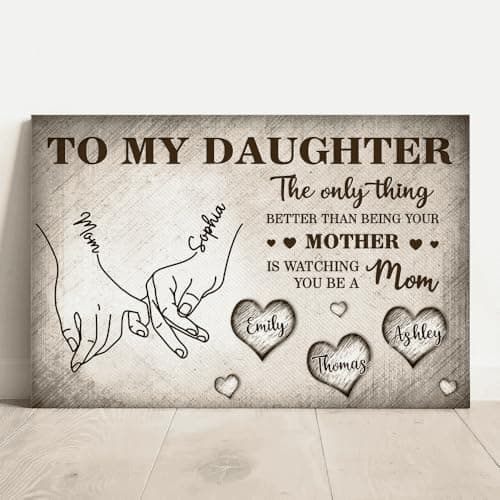 GABITA Personalized Mother-Daughter Wall Art Canvas, The Only Thing Better Than Being Your Mother, New Mom Gift, Mother's Day Canvas, Gifts for Daughter — view 6