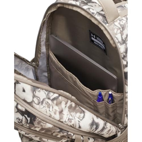 Under Armour Unisex Hustle 6.0 Backpack Taupe Dusk/Taupe Dusk/Summit White — view 3