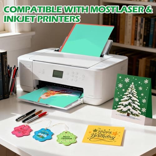 160 Sheets 5" X 7"Colored Cardstock, 80 Assorted Colors 180GSM/65LB Construction Paper Card Stock for Card Making, DIY Crafts, Kids School Supplies, Party Decorations & Printing — view 4