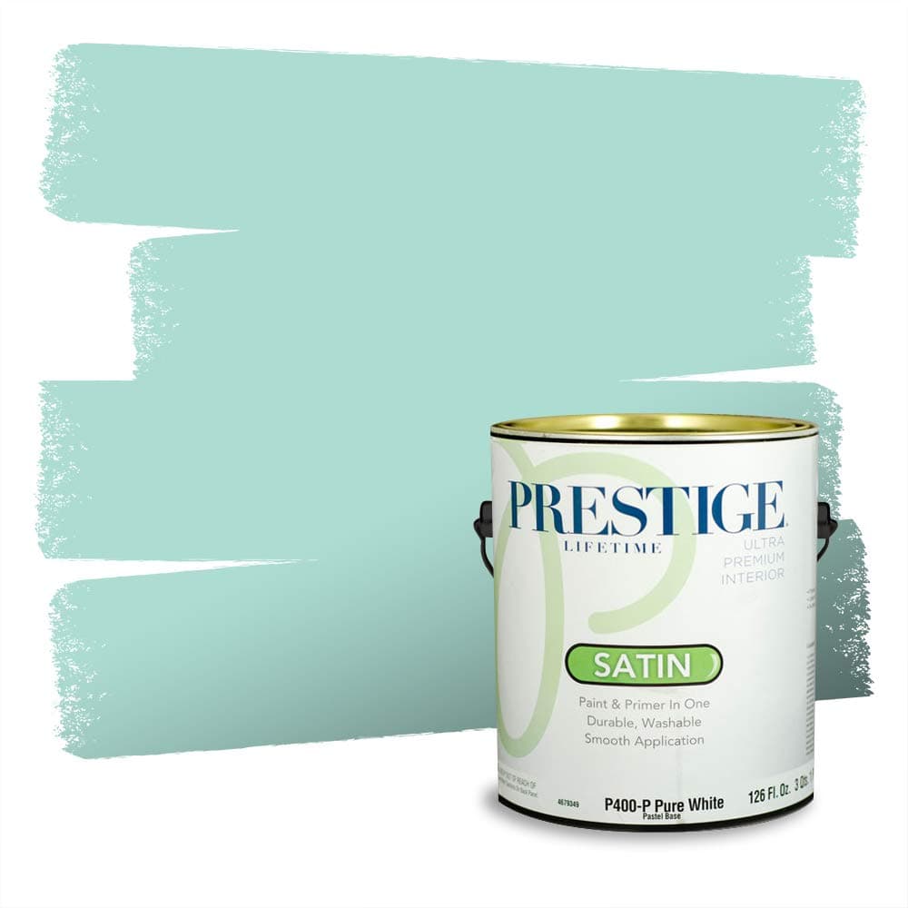 PRESTIGE Paints Interior Paint and Primer In One, 1-Gallon, Semi-Gloss, Comparable Match of Valspar* Dewdrop* — view 379