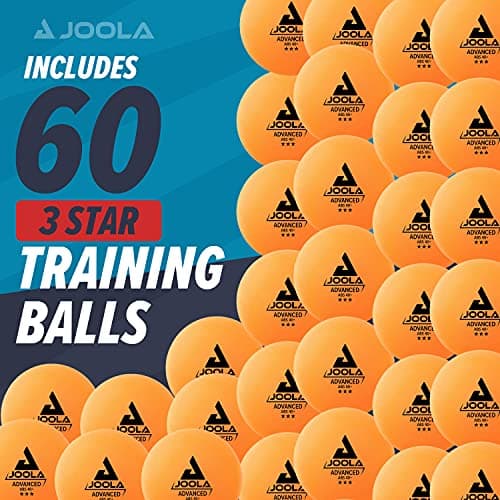 JOOLA Training 3 Star Table Tennis Balls 12, 60, or 120 Pack - 40mm Regulation Bulk Ping Pong Balls for Competition and Recreational Play - Fun as a Cat Toy - Indoor and Outdoor Compatible