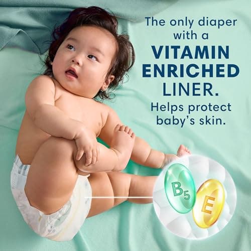 Pampers Pure Baby Diapers, Size 1 (8-14 lbs), 82, Up to 100% Leakproof, Premium Hypoallergenic Soft Diapers — view 2