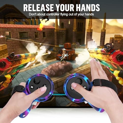 Silicone Cover Set Compatible with Meta/Oculus Quest 3s Accessories, Silicone Face Cover, Controller Grip Cover, Camera Lens Protector, VR Shell Cover, Protective Lens Cover, Not Fit Quest 3 — view 5