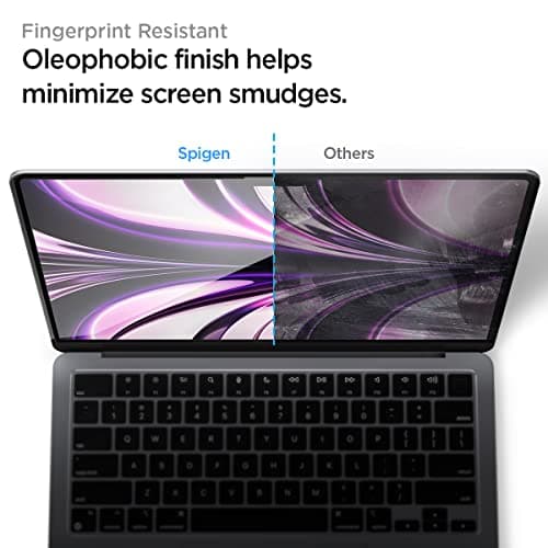 Spigen Tempered Glass Screen Protector [Glas.tR Slim] Designed for Macbook Air 13 inch M5 (2026) / M4 / M3 / M2 — view 4