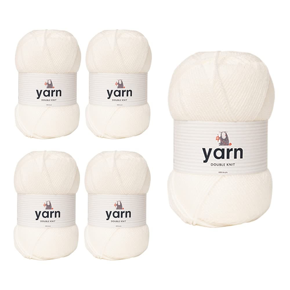 Korbond DK Beige Yarn - 100g Acrylic Wool - Lightweight, Hypoallergenic & Durable Double Knit Crochet Yarn Knitting Wool (290m Total) — view 77