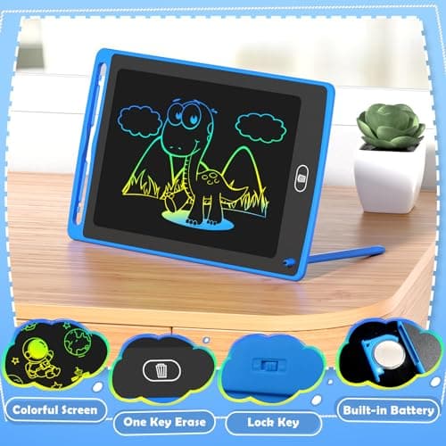 4 Pack LCD Writing Tablet for Kids, 8.5 Inch Colorful Doodle Board Drawing Tablet, Educational Learning Toys Birthday Gifts for Boys Girls Age 3 4 5 6 7 8 — view 2