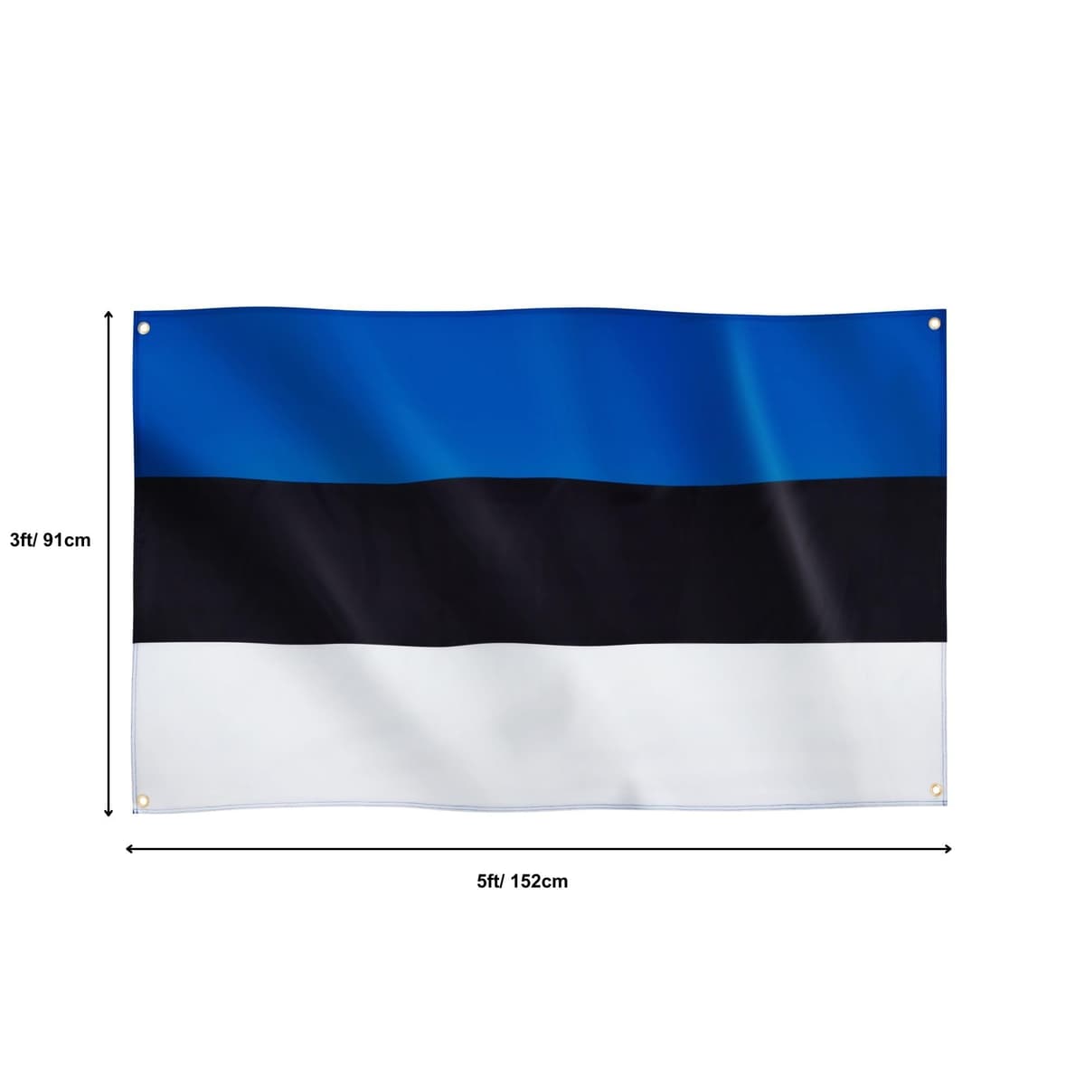 Runesol Cornwall Flag - 91x152cm, 3ft x 5ft, Cornish Flag, 4 Grommets, Eyelet in Every Corner, Premium Quality, Inside & Outside Use, Vivid Colours — view 988