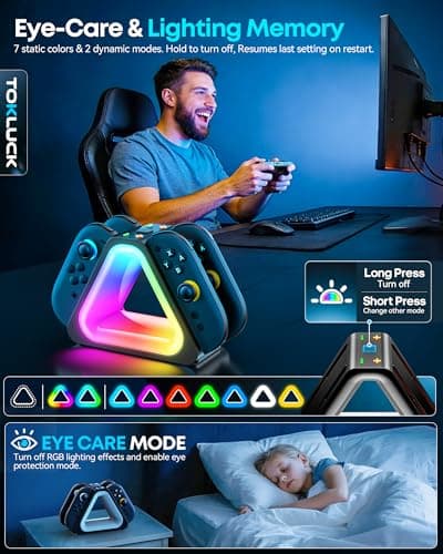 for Mac Game Charging Dock for 2025 Nintendo Switch 2 Joypad,Joypad 2 Controller Charging Docking Station, Ergonomics & Magnetic Fast Charger Dock Station with Charging Cable — view 2
