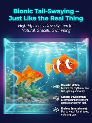 Electronic Pet Fish Bath Swimming Robot Fish Glowing Water Activated Robotic Alive Swim Fishes Moving Colorful Fishing with LED Lights for Pool Bathtub Adult Cat Dog(8pcs) — view 3