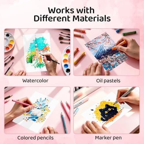 84 Sheets Watercolor Paper 5x7, 110lb/230gsm Cold Press Watercolor Paper Bulk, Cotton Water Color Paper, White Drawing Paper for Sketching, Acrylic, Gouache, Watercolor Supplies for Kids Adults — view 6