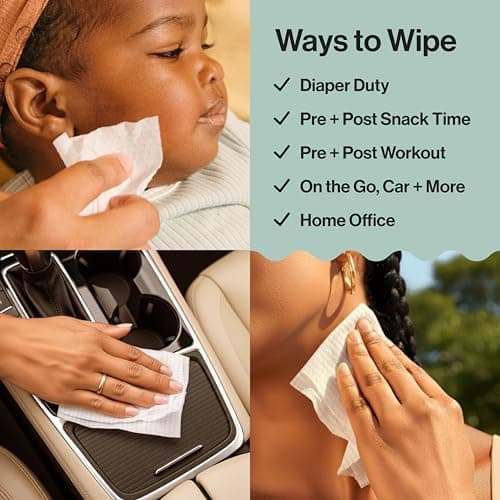 The Honest Company Hypoallergenic Multi-Use Baby Wipes for Sensitive Skin, Sunburst, 864 Count — view 7