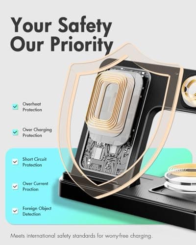 GETPALS Wireless Charger iPhone Charging Station for Apple Multiple Devices — view 5