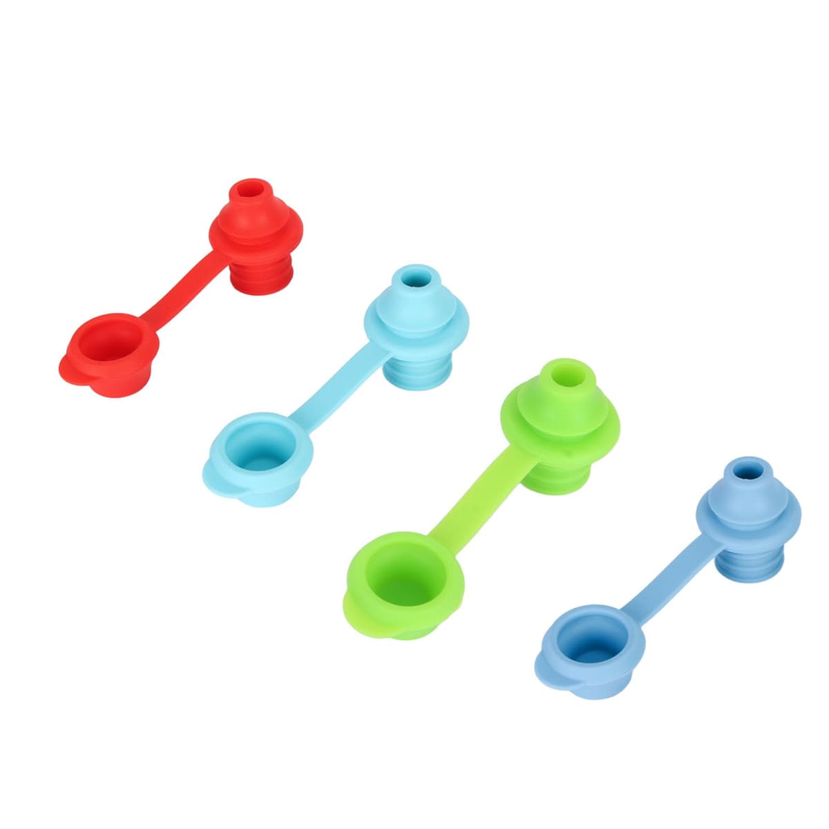 Hidyliu Silicone Proof Sipping Spout Cap Turning Water Bottle Into Straw Cup for Kids Children, Lightweight and Durable, 4Pcs Sippy Spout for Standard 28mm Water Bottles, Safe for Infants and Adults — view 2