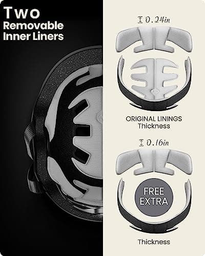 OutdoorMaster Skateboard Cycling Helmet - Two Removable Liners Ventilation Multi-Sport Scooter Roller Skate Inline Skating for Kids, Youth & Adults — view 2