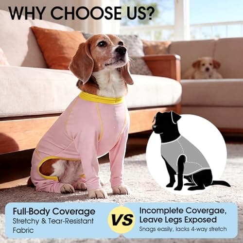 FUAMEY SPF 50+ Dog Sun Protection Onesie in Hot Weather for Medium Dogs — view 4