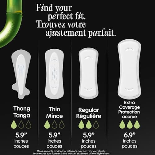 Bamboo Absorbent Extra-Coverage Length Folded & Wrapped Liners 54CT — view 3