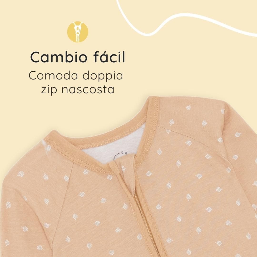 Bramble & Bear Pijama Bebé Niño y Niña (Packs de 2) - Algodón Orgánico. Pijamas Enteros para Bebés Supersuaves — view 3